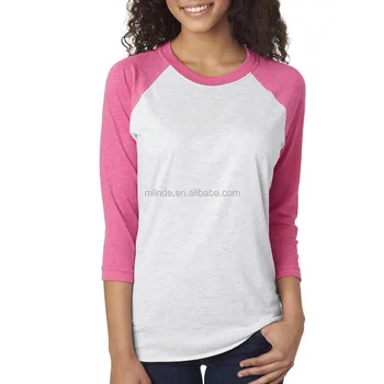 camiseta raglan mujer