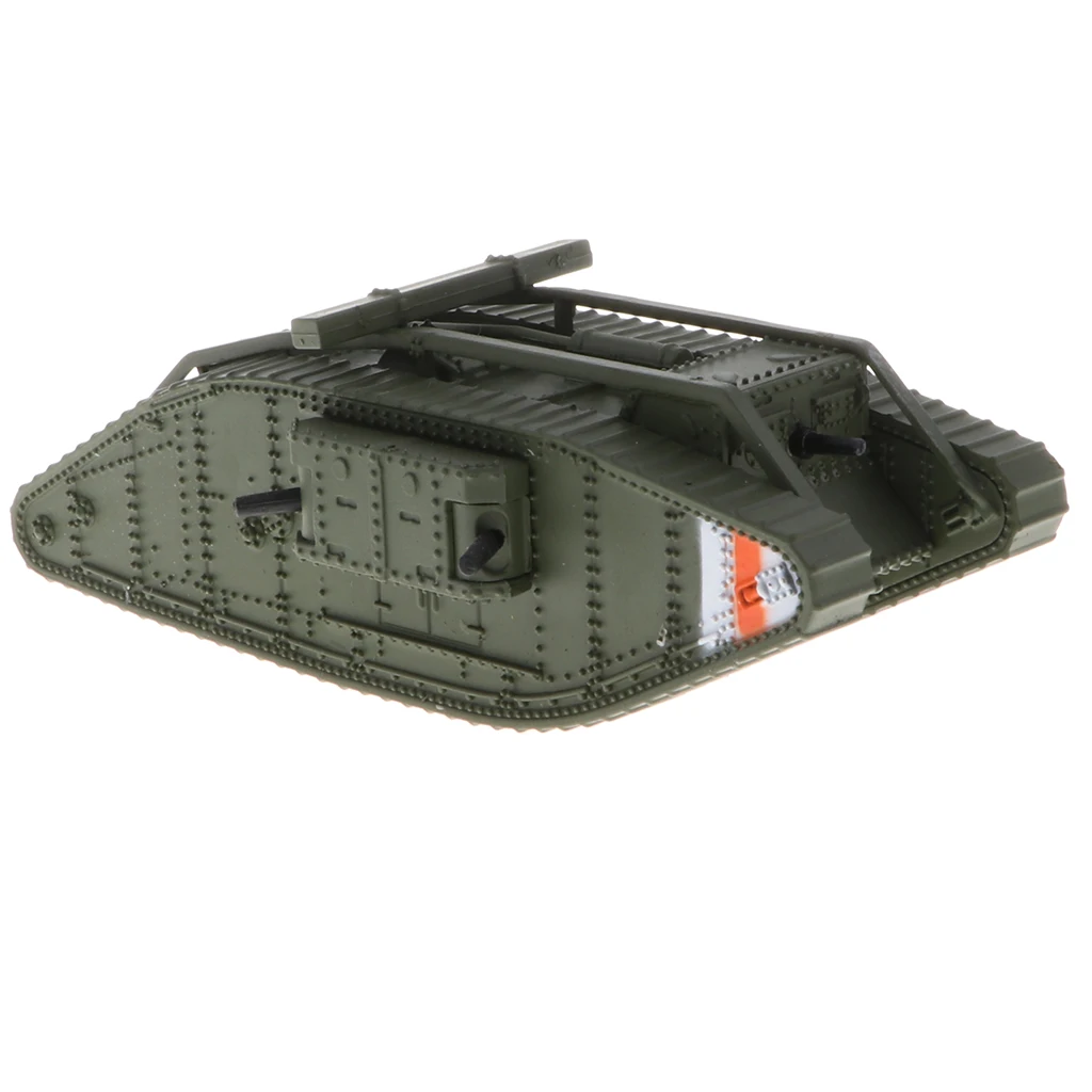UK Mark MK 1/100 Tank WWI German A7V Panzer IV Male British Army Model Toy 