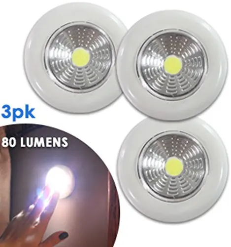 2020 Hot Selling Battery Operated 80 Lumen COB LED Stick On Puck Portable Mini Touch Smart Wall Cabinet Light