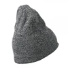 Wholesale Cheap Colorful 100% Acrylic Custom Logo Ladies Men Plain skull cap beanie brand names caps reflective knit winter hat