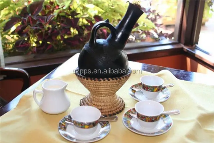 Hand Made Ceramic Ethiopian Coffee Set Cawa Cup Sheba Coffee Cups Buy