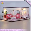 Handcrafted with intelligent voice control light doll house small room furniture ideas