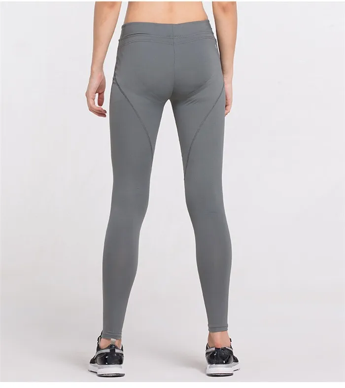 Sex Low Waist Stretched Sports Pants Gym Clothes Spandex Running Tights