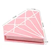 Own Brand Mink Eyelashes Rainbow Color Diamond Shape Custom Eyelash Packaging