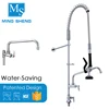 Popular Industrial Deck Mount Single Hole Single Single Temperature Pull Out Spray Commercial Pre-Rinse Kitchen Faucet / Tap