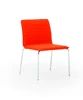 Metal frame office chair with chrome four leg