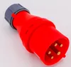 Industrial coupler connector plug socket 6H 4P+E 5P 63A 125A IP44 440V ordinary type CCC CE IEC/CEE