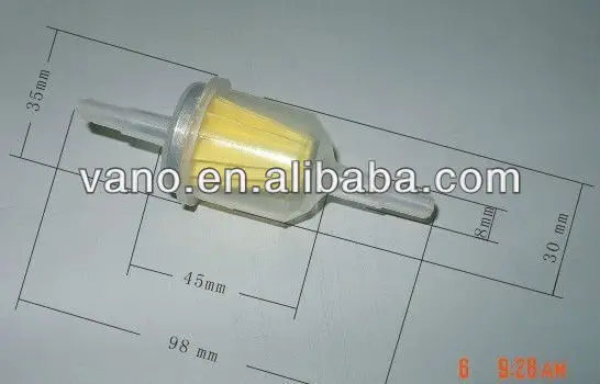Factory sale GD-F-012 6mm to 8mm motorcycle fuel filter