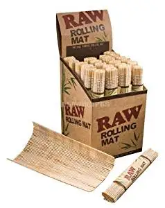 Buy Sa273 24pc Raw Brand Bamboo Rolling Mat Display Smoking Pipe