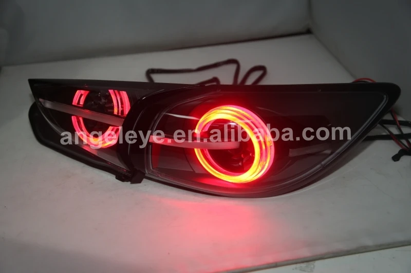 LED rear light For MAZDA 3 Axela Hatchback LED Strip Tail Lamp 2015 Clear cover TW
