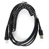 Handheld Coiled USB RJ45 Barcode Scanner cable for honeywell