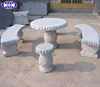 ina grey outdoor granite table set for garden furniture set