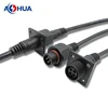 waterproof wall panel mount wire plug 4 pin connector