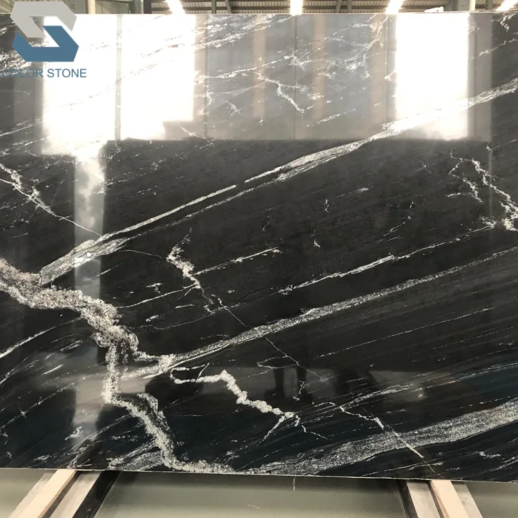 Polished Black Horse Granite Slabs Black Granite Price M2 Buy Black