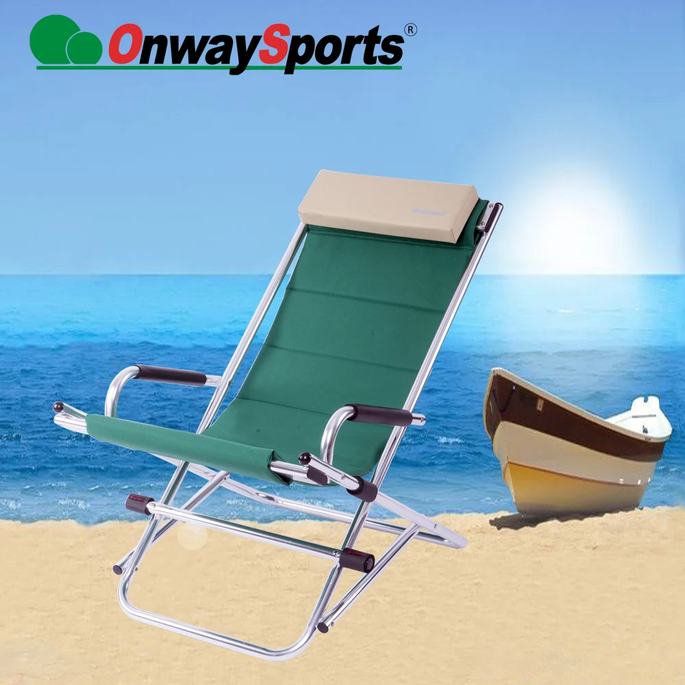 Onwaysports Folding Rocking Aluminum Beach Chair For Camp