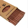 Dishwasher Safe Chopstick, Paint-Free Wax-Free Natural Healthy, Chinese Classic Style 10-Pairs Wooden Chopsticks Set