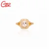 Western Promise fashion Luxury Ring Chic Girls new design finger bridal gold ring