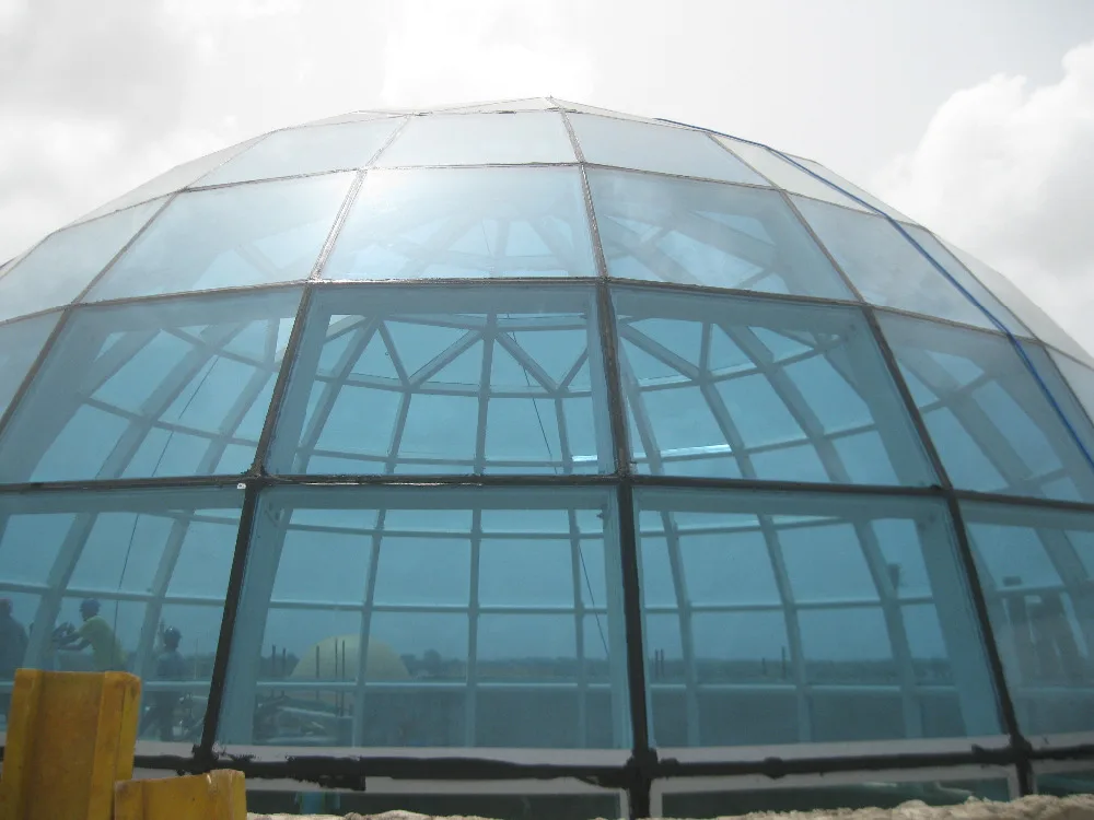 Steel roof construction structures glass dome