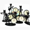 handmade arts and crafts Office Home Decoration Desk Sundries (SDCL119) small music man mini clock for table decor