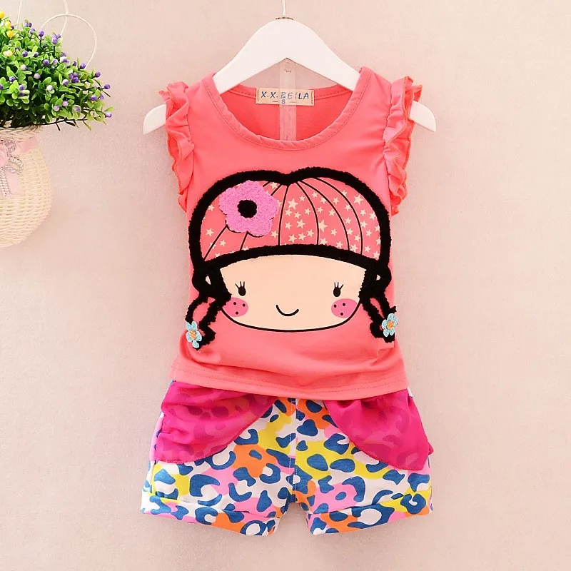 Lovely O-neck Summer Sleeveless Clothes Baba Suit For Fashion Kids Girl ...