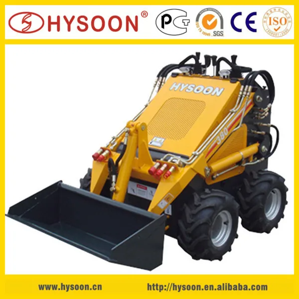 Stand on mini front end loader, View Stand on mini front end loader