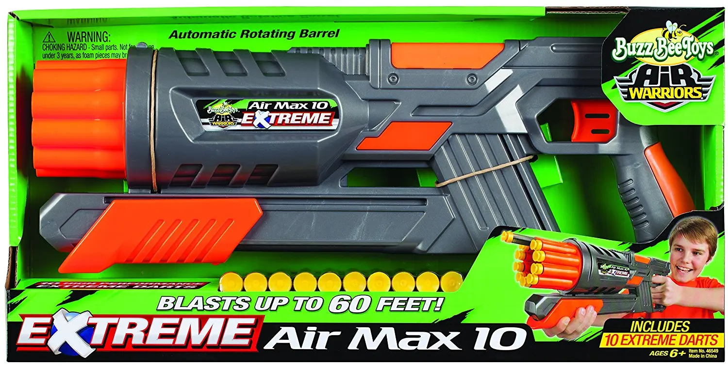 buzz bee toys air warriors gunsmoke blaster
