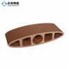 Decorative red baguette louver shape terracotta tiles for exterior wall