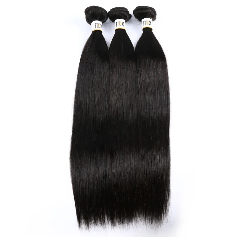 
Cheap raw 10A unprocessed virgin straight Brazilian human bundle hair 