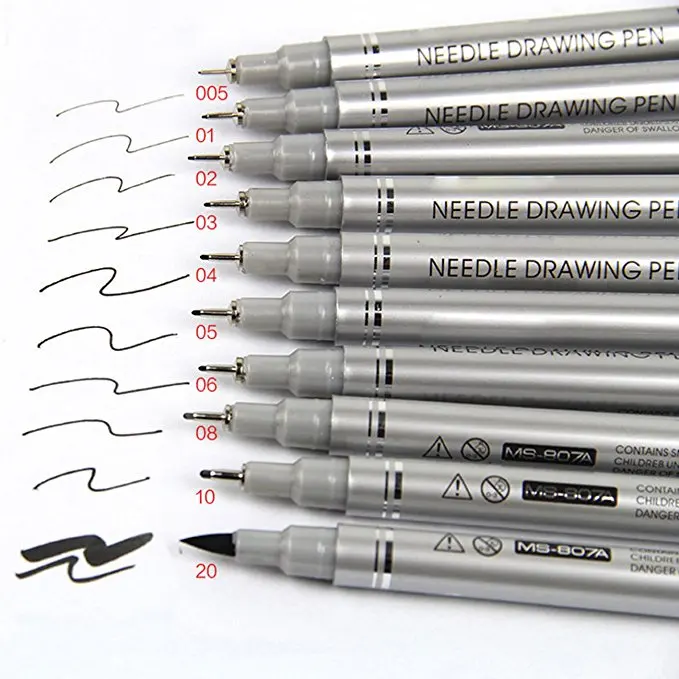 Drawing Pens Ultra Fine Point Technical Office Documents Artist ...