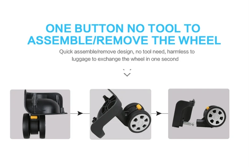 Customized Swivel Polyamides Eminent Luggage Wheel Replacement For Hard