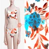 floral prints nylon spandex swimwear fabric