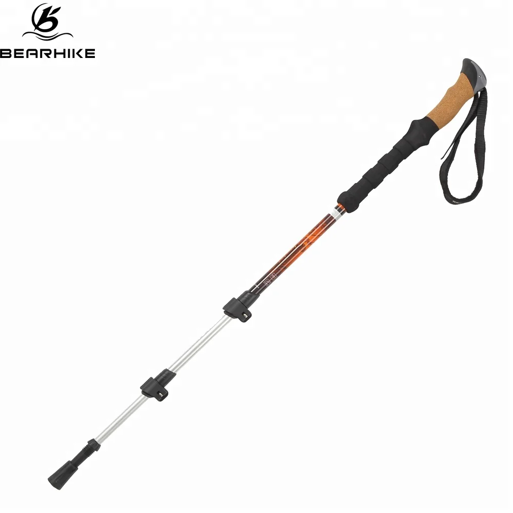 Secure Carbon Self Defense Stick Fiber Hiking Stick Twist Strong Black