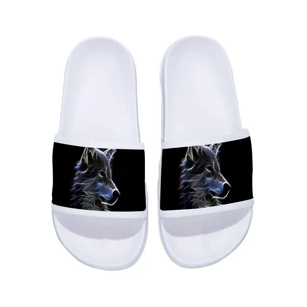 kids wolf slippers