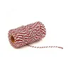 red white cooking twine for tying meat/making sausage/binding carb/oven/packing gift 2mm twisted cotton rope