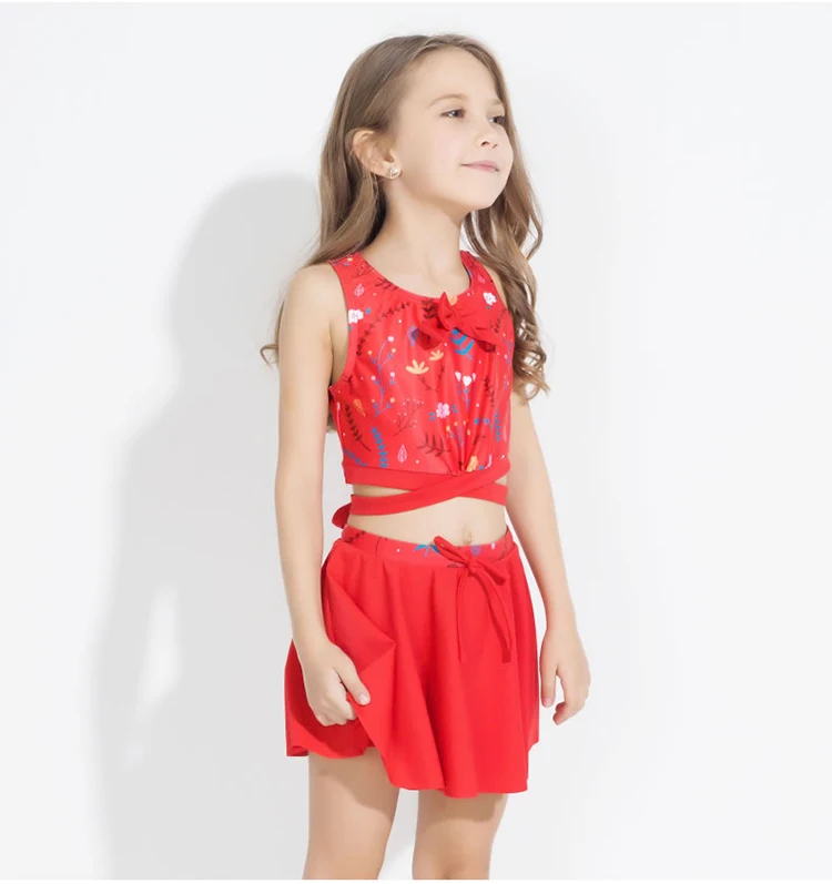 Download Girl Red Tankini Swimwear Children Bikini Wholesale Children Swimsuit Swimwear Beachwear - Buy ...