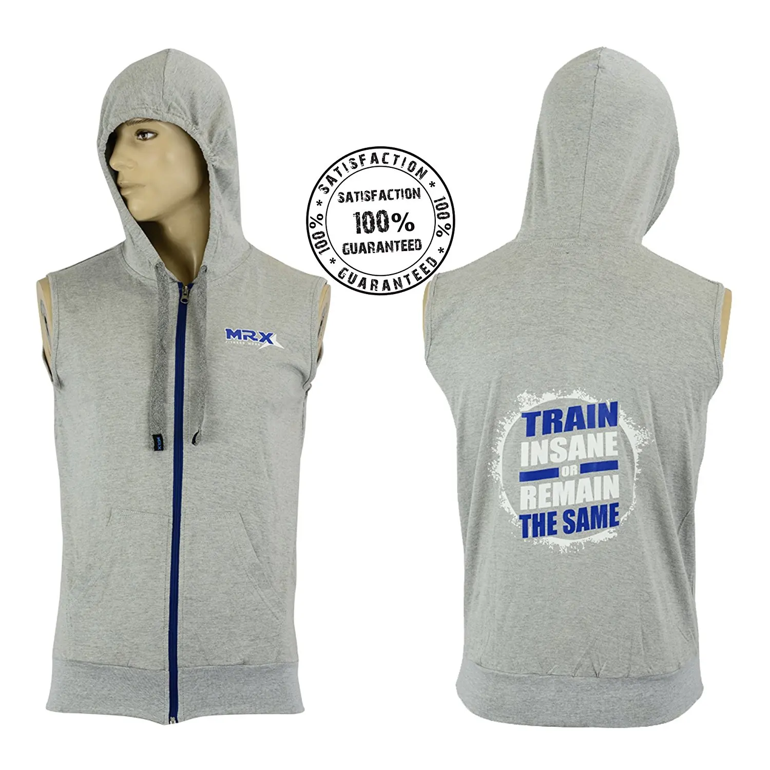 mighty mick's boxing sleeveless hoodie