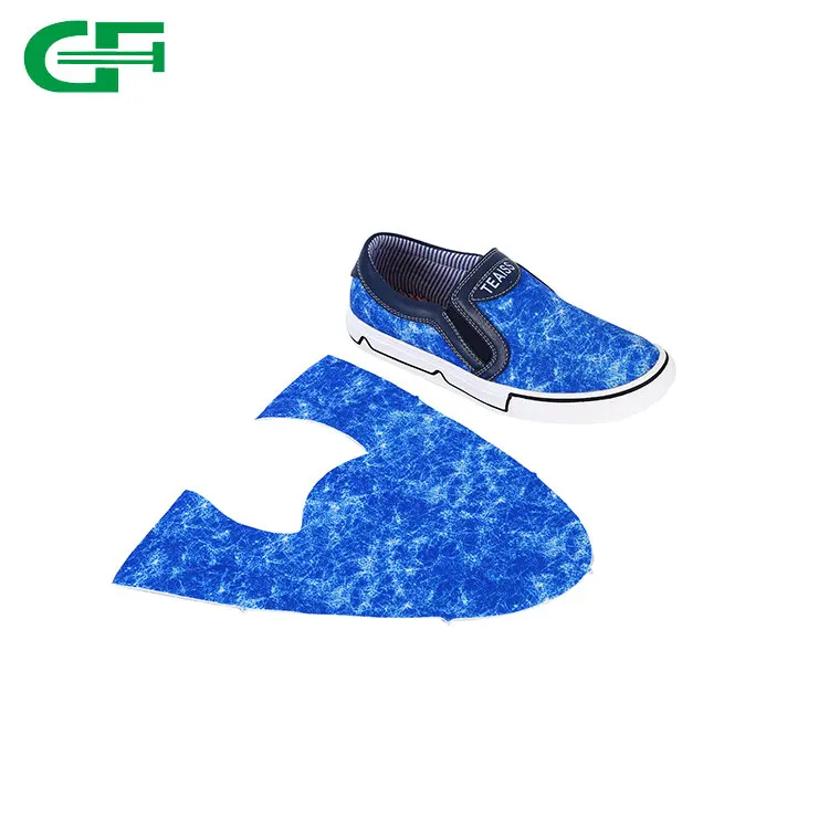 Factory Wholesale Blue Non Woven Upper Fabric for Shoes Making Material