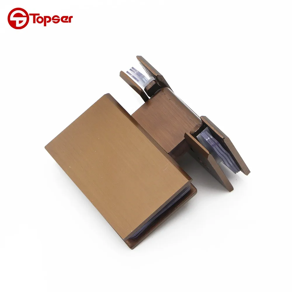 Stainless Steel Rose Gold Color 180 Degree Glass To Glass Shower Door