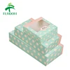 china wholesale hot cute polka dot printing small paper PVC window box for cupcake packing