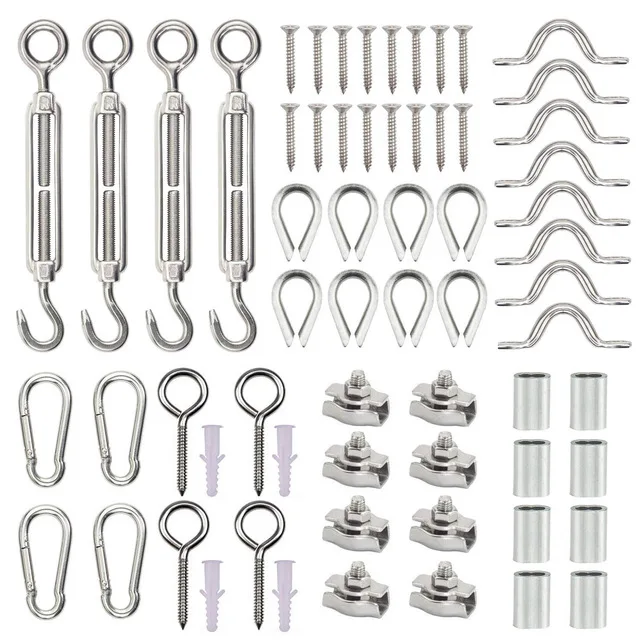 304 & 316 Stainless Steel & Aluminum Heavy Duty Hardware Kit Cable ...