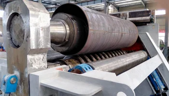 corrugated furnace machine rolling roller sheet metal larger