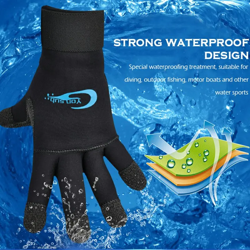 
3mm Neoprene Kevlar Anti-slip custom diving gloves 
