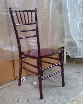Large Stocks Wood Mahogany Chiavari Chair Tiffany Chair For