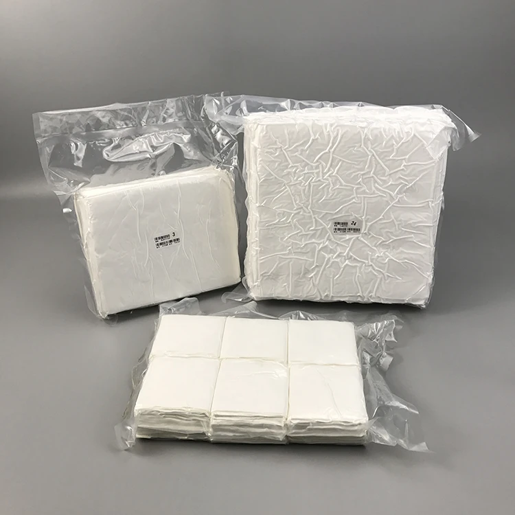 Disposable Lint Free 80gsm Class 100 Laser Cut White Microfiber