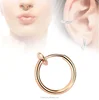New Arrival Medical Nose Hoop Nose Rings Piercing Double Hoop Nose Ring for Single Piercing