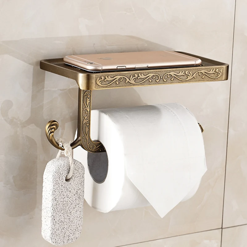 Zinc Alloy European Style Toilet Paper Holder Toilet Tissue Holder