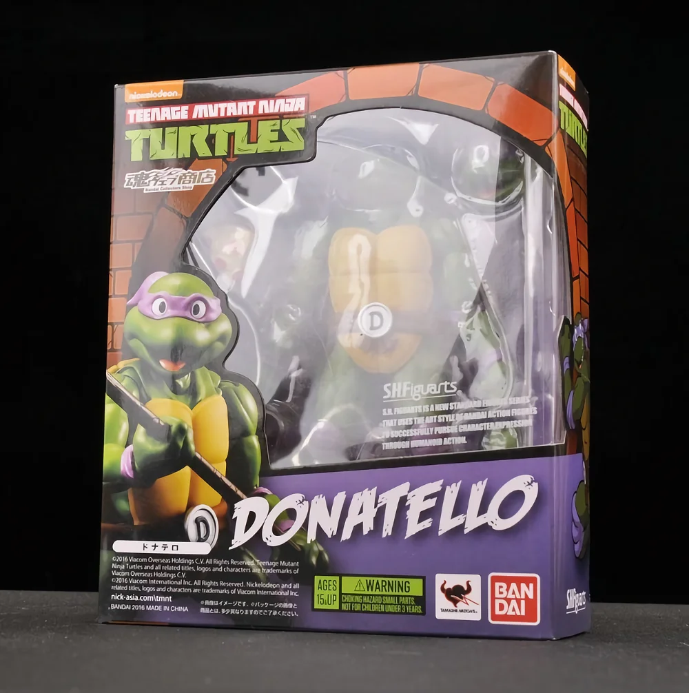 DONATELLO TEENAGE MUTANT NINJA TURTLES Tartarughe Ninja S.H.Figuarts Bandai  15Cm