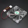 PC Computer Fan Quad 4 LED Light 120mm PC Computer Case 12V Cooling Fan Mod Quiet Connector Easy Installed Fan Colorful
