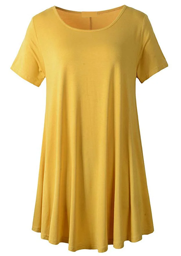 Loose Fit Swing Ladies Summer Tunic Tops For Women - Buy Tunic Tops ...
