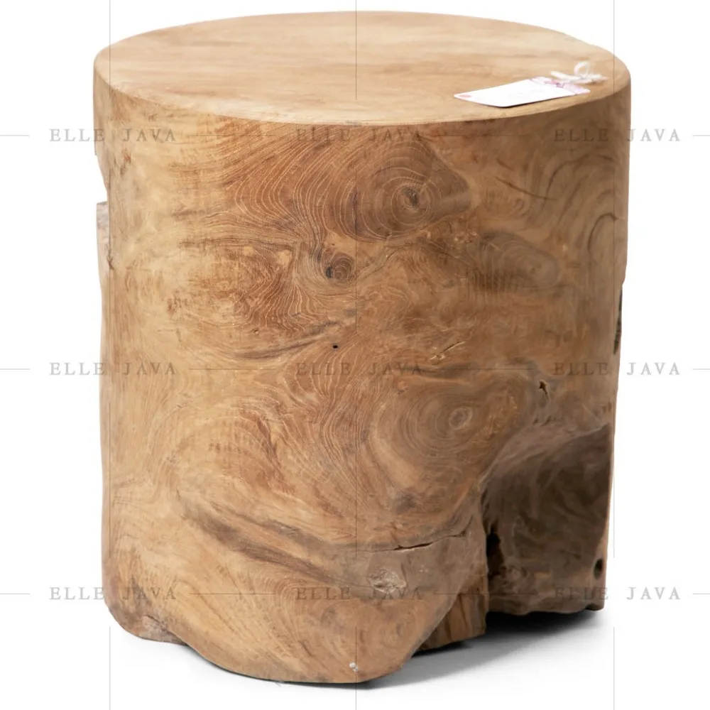 Round Solid Teak Wood Stool Garden Chair Buy Teak Wood Root